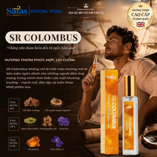 Nước hoa unisex lưu hương 6-8 tiếng mùi hương đa tầng quyến rũ Saras Beauty 9ml - 7 mùi 7 ngày