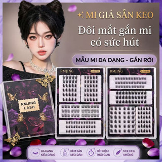 Lông Mi Giả Sẵn Keo Dạng Cụm, Lông Mi Giả Tự Nhiên Dễ Gắn, Lông Mi Giả Từng Cụm Tự Nhiên Đa Dạng Mẫu