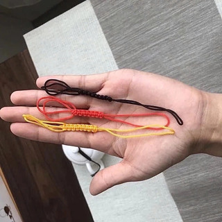 Dây buộc, giữ nắp ấm, bình nước được đan bằng chỉ may PE cao cấp màu nâu đậm