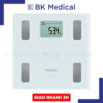 Cân Sức Khỏe - Máy đo lượng mỡ cơ thể Omron HBF-214 - Hàng chính hãng