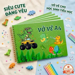 Vở Vẽ Lò Xo A4 40 trang - Vỡ Vẽ A4 giấy 100gsm-mẫu mới
