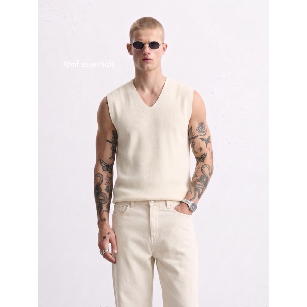 Áo tanktop nam MetaForm, Áo ba lỗ nam, vải cotton, áo form rộng thoáng mát, dễ phối đồ