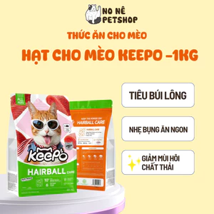 Hạt cho mèo Keepo K2 Gói 1KG Tiêu & Giảm búi lông, Khử mùi hôi chất thải, Tiêu hóa khỏe