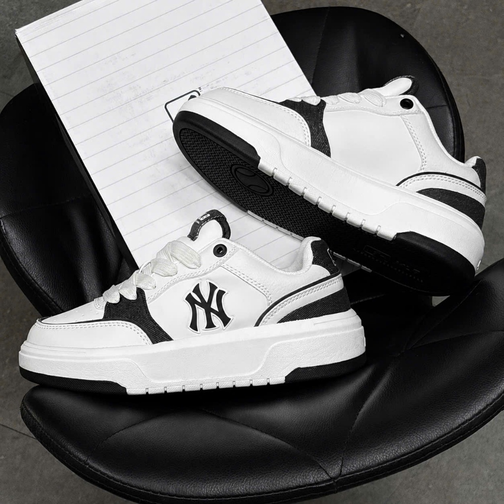[Chính Hãng] Giày MLB Chunky Liner Denim Pocket New York Yankees Black – 3ASXD015N