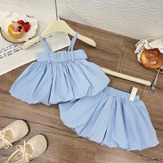 S288-[tomnaukids] Set áo 2 dây phối quần bí vải gió cực kỳ mát cho bé gái size từ 8-30Kg