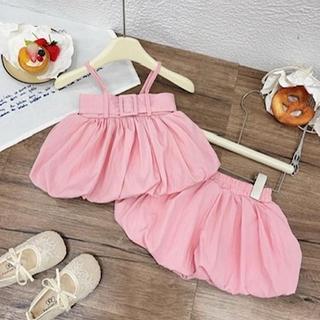 S288-[tomnaukids] Set áo 2 dây phối quần bí vải gió cực kỳ mát cho bé gái size từ 8-30Kg
