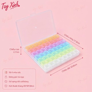 Set Hộp Nhựa, Set Hộp 28 Ô Màu Trong Đựng Charm Đá, Phụ Kiện Nail Chuyên Dụng Ngành Nail Mẫu Mới Hottrend 2026