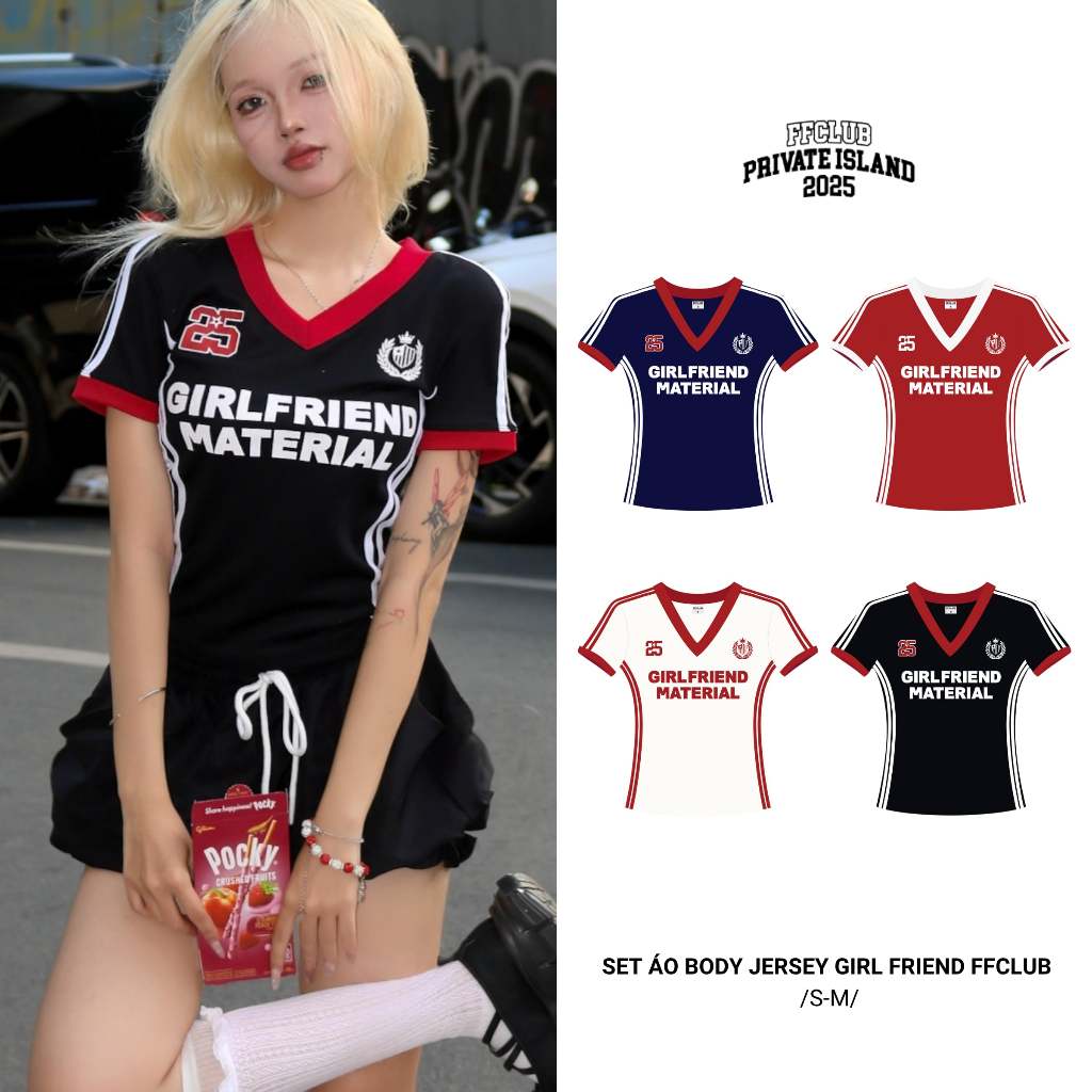 [CÓ TÁCH SET] SET ÁO BODY JERSEY GIRL FRIEND FFCLUB MIX