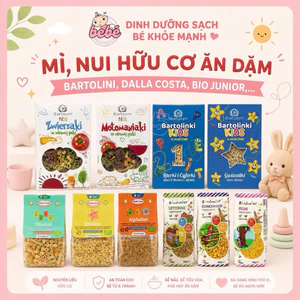 Mì Nui Hữu Cơ Ăn Dặm Cho Bé 6 Tháng | Bartolini, Dalla Costa, Bio Junior