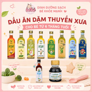 Dầu ăn dặm, nước mắm, nước tương ăn dặm Thuyền Xưa cho bé từ 6 tháng tuổi