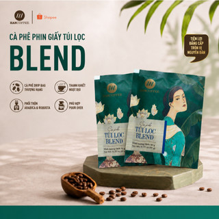 Cà Phê Túi Lọc Hancoffee Blend 60% Arabica 40% Robusta Vị Chua Thanh, Đắng Nhẹ Hộp 10 gói
