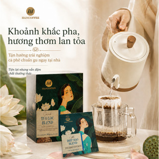 Cà Phê Túi Lọc Hancoffee Blend 60% Arabica 40% Robusta Vị Chua Thanh, Đắng Nhẹ Hộp 10 gói