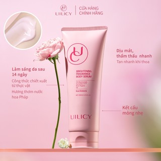 Bộ Kem Nách Và Tinh Chất Dưỡng Thể UILICY 30g+200ml  2% Niacinamide SymWhite 377 Dưỡng Ẩm Chuyên Sâu Trắng Da Toàn Thân