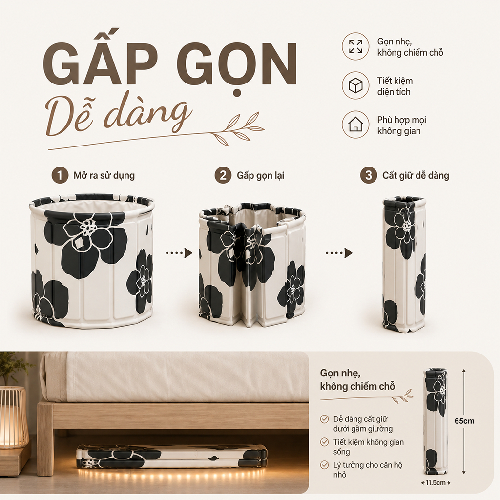 𝐎𝐥𝐢𝐟𝐞 Bồn Tắm Gấp Gọn Người Lớn Spa Tại Nhà Giải Nhiệt Mùa Hè Cho Phòng Tắm Nhỏ Cao Cấp Tắm Ngâm Tại Nhà Bồn Tắm Chill