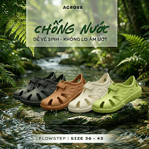 Dép Chạy Bộ Phục Hồi FLOWSTEP Across Nam Nữ Thể Thao Êm Chân Chống Sốc Nhẹ Thoáng Khí Phù Hợp Thể Thao Chạy Nhiều