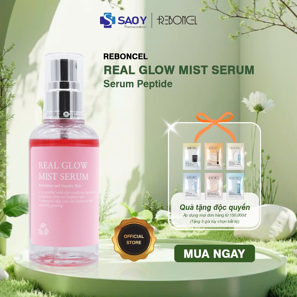 Serum Peptide dạng xịt - Reboncel Real Glow Mist Serum - 80ml