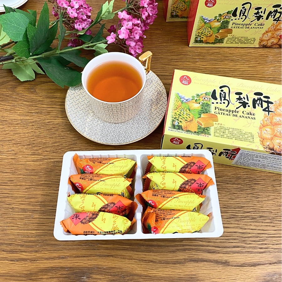Bánh dứa Đài Loan truyền thống  Nice Choice ít ngọt Hộp 227g(8 cái) Pineapple cake, ăn vặt đài loan