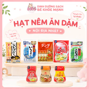 Hạt Nêm Ăn Dặm Nội Địa Nhật Cho Bé. Gia Vị Nhật Bản Cho Bé Ăn Dặm