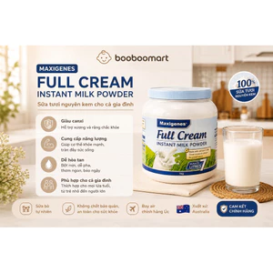Maxigenes Full Cream Instant Milk Powder sữa bột nguyên kem