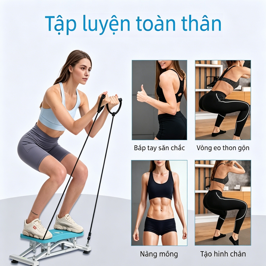 Máy trượt tuyết đa năng cao cấp tại nhà, làm đẹp dáng chân, bài tập aerobic, thiết bị tập thể dục tại nhà