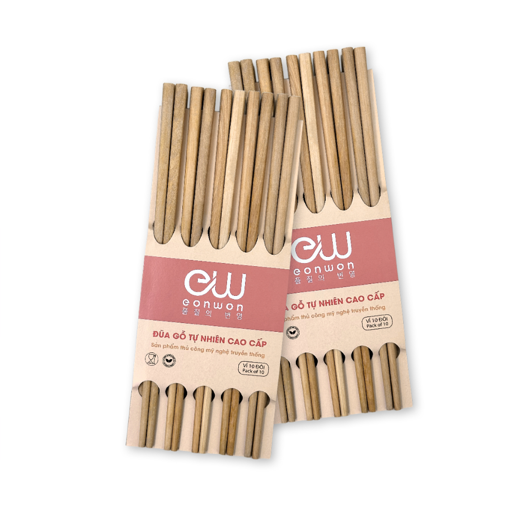 Bộ 10 đôi đũa Eonwon EW-001 - Chống mốc bền đẹp an toàn cho sức khỏe