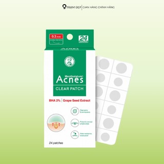 Miếng Dán Mụn Acnes Clear Patch Clear Acne & Anti-Bacteria 24 Miếng ( 2 Gói x 12 Miếng)