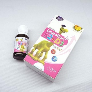Lineabon D3 K2 Dạng Nhỏ Giọt Tiện Lợi (lọ 15ml) - Hỗ Trợ Hấp Thu Canxi Cho Trẻ
