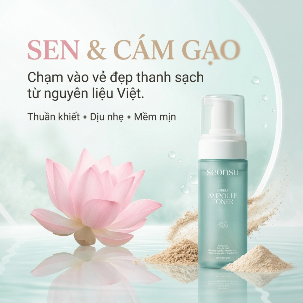 Toner Tạo Bọt SEONSU Bubbly Ampoule Toner 150ml BHA B5 HA 4D, Cấp Ẩm Làm Dịu Cho Da Dầu Dễ Bí
