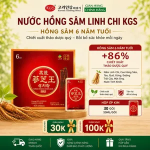 Nước Hồng Sâm Linh Chi KGS Hàn Quốc Korean Ginseng Story 50ml x 30 Gói Bồi Bổ Sức Khỏe Chính Hãng
