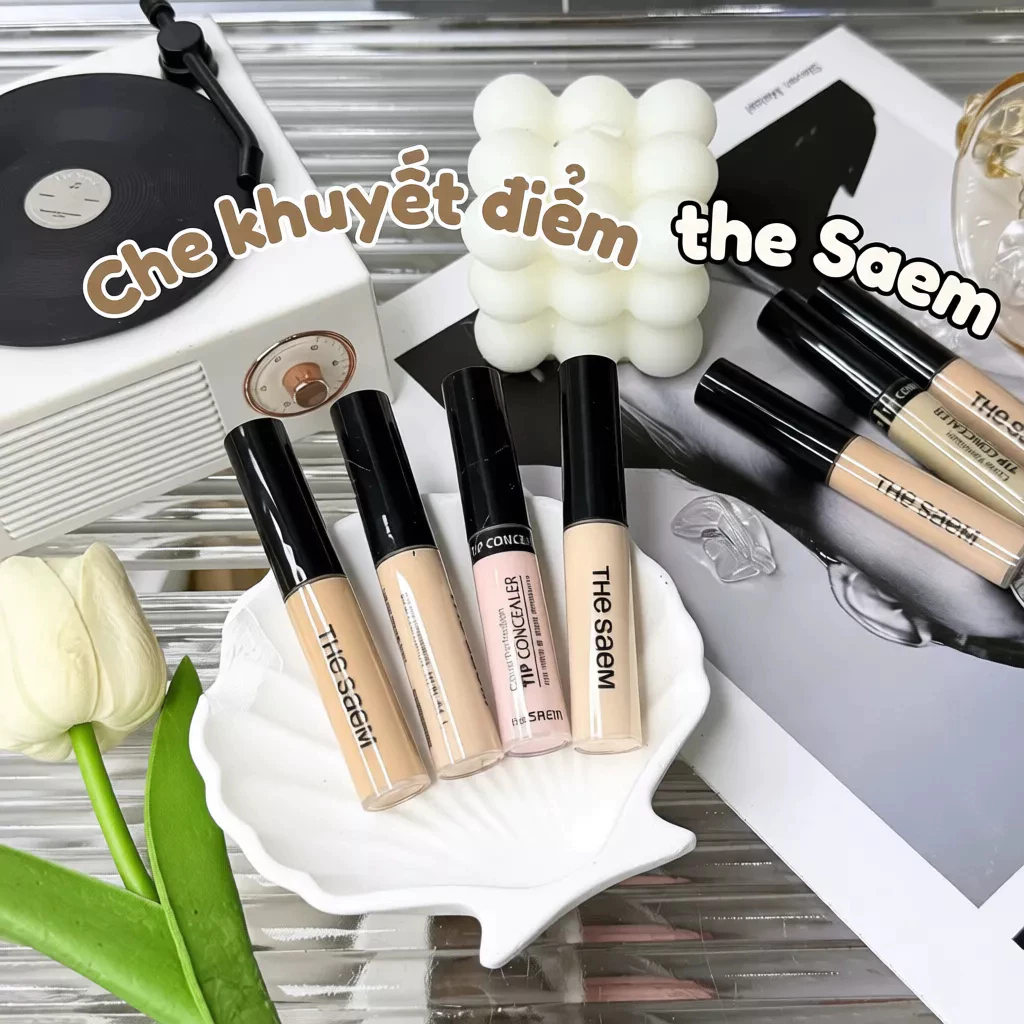 Kem che khuyết điểm The Saem Cover Perfection Tip Concealer Che Phủ Tốt, Lâu trôi - Ever Queen