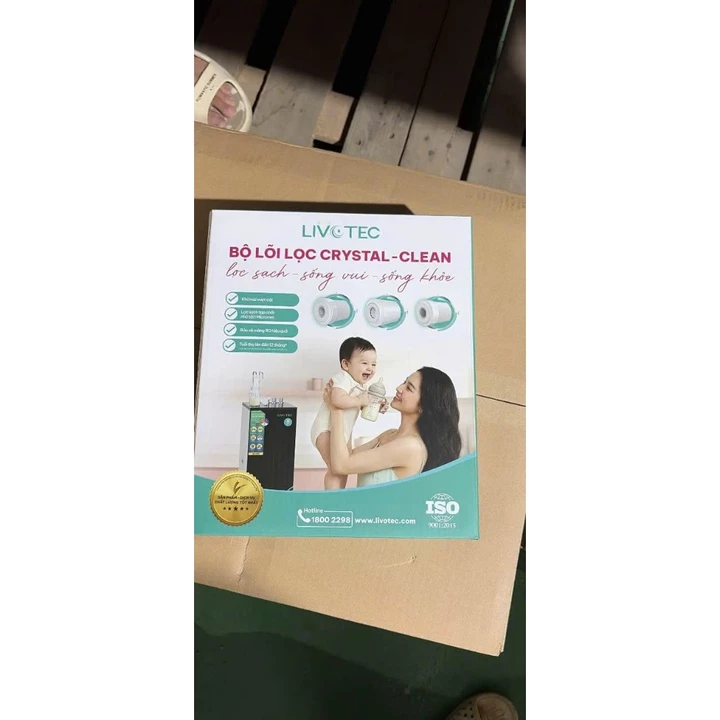 Combo 3 lõi lọc số 123 Karofi - Lõi Livotec số 123 - Dùng cho máy lọc nước RO có 3 cốc lọc 10inch – 6