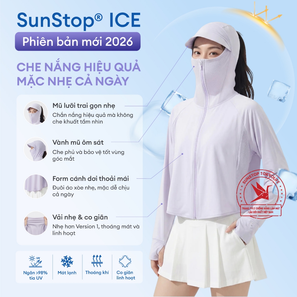 [LIVESTREAM] Áo khoác chống nắng TOKYOLIFE SunStop Ice kiểu dáng năng động thoáng khí bảo vệ da toàn diện 40005331