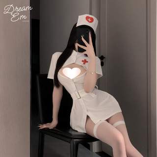 [Dream Em] Fullset Váy Ngủ Cosplay Nữ Y Tá Cut-out Ngực Kèm Phụ Kiện Đáng Yêu