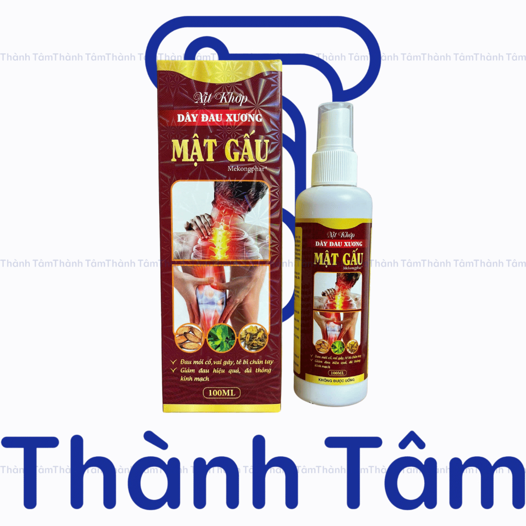 (Đỏ) Dầu Thảo Dược Xoa Bóp MẬT GẤU ĐỎ 100 ML Giảm Căng Cơ, Làm Ấm, Thoải Mái Khi Vận Động