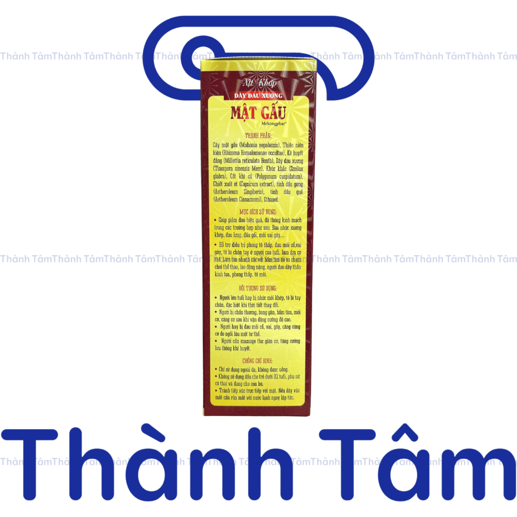 (Đỏ) Dầu Thảo Dược Xoa Bóp MẬT GẤU ĐỎ 100 ML Giảm Căng Cơ, Làm Ấm, Thoải Mái Khi Vận Động