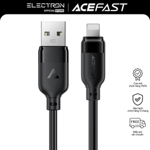 Cáp Sạc ACEFAST C16-02 USB-A sang L dài 1.2m, vỏ TPE, sạc nhanh, hỗ trợ truyền dữ liệu
