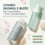Combo SEONSU 2 Bước Làm Sạch Dịu Nhẹ: Nước Tẩy Trang Micellar 500ml + Toner Tạo Bọt 150ml