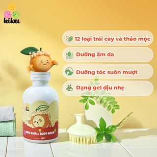 Combo 3 Sữa Tắm Gội Trẻ Em 2in1 Kibu MƠ - Bảo Vệ Tóc Mềm Mượt & Dịu Nhẹ Cho Da Nhạy Cảm - 3x300ml