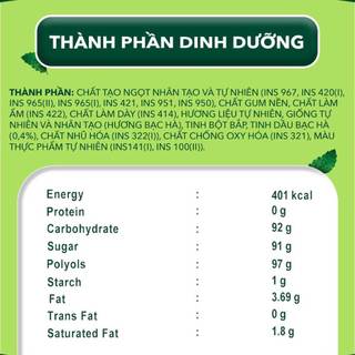 Combo 6 Kẹo sing-gum không đường Doublemint Refreshers hương bạc hà hũ 40g (6 hũ x 40g)