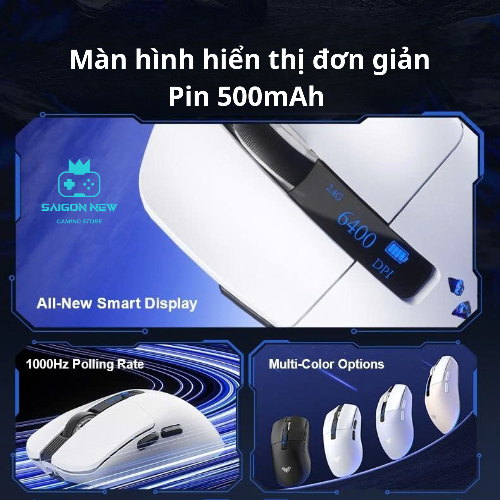 Chuột không dây AULA SC590 - Tương thích PC,laptop,máy tính - Mắt đọc PAW3311 - Kết nối 3 chế độ - Bảo hành 6 tháng | BigBuy360 - bigbuy360.vn