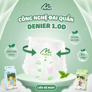Tã/Bỉm MOMO NATURE mỏng nhẹ, siêu thoáng khí cho bé từ NB Newborn - 4XL