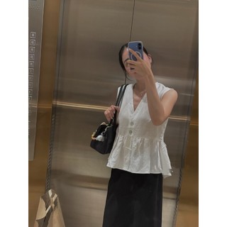𝗠𝗮𝗿𝗶𝘀 𝗟𝗶𝗻𝗲𝗻-|LY LINEN| Áo Linen cổ V đơn giản