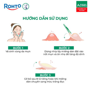 Miếng Dán Mụn Acnes Clear Patch Clear Acne & Anti-Bacteria 24 Miếng ( 2 Gói x 12 Miếng)