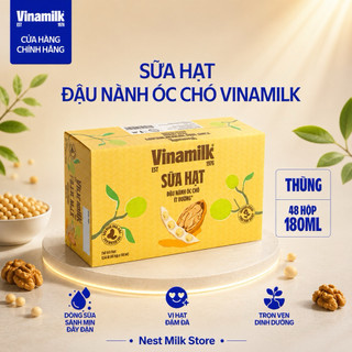 Sữa Hạt Đậu Nành Óc Chó Vinamilk 180ml - Thùng 48 Hộp