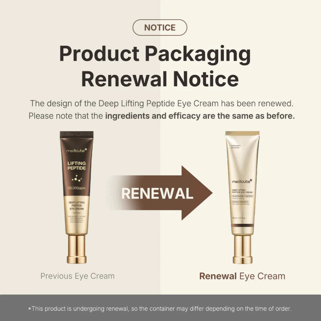 Medicube Deep Lifting Peptide Eye Cream 30ml