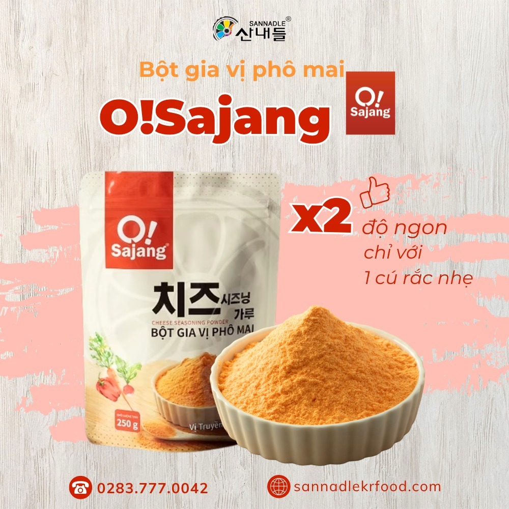 Bột gia vị phô mai O!Sajang gói 250g