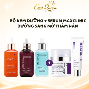 Bộ Kem Dưỡng + Serum Maxclinic Cấp Ẩm Dưỡng Sáng Mờ Thâm Nám - Ever Queen