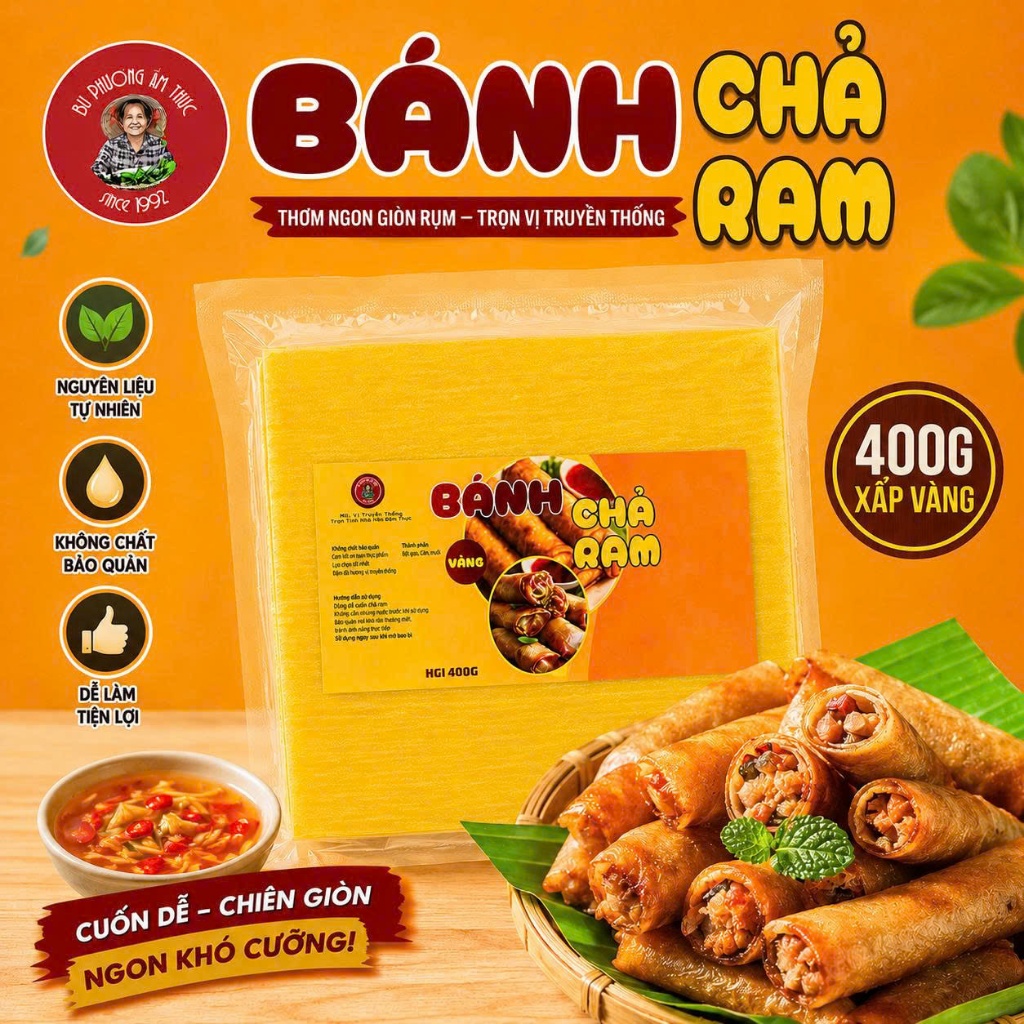 Bánh Chả Ram Dùng Cuốn Nem - Thương Hiệu Bu Phương Ẩm Thực (Mềm Lâu Dễ ...