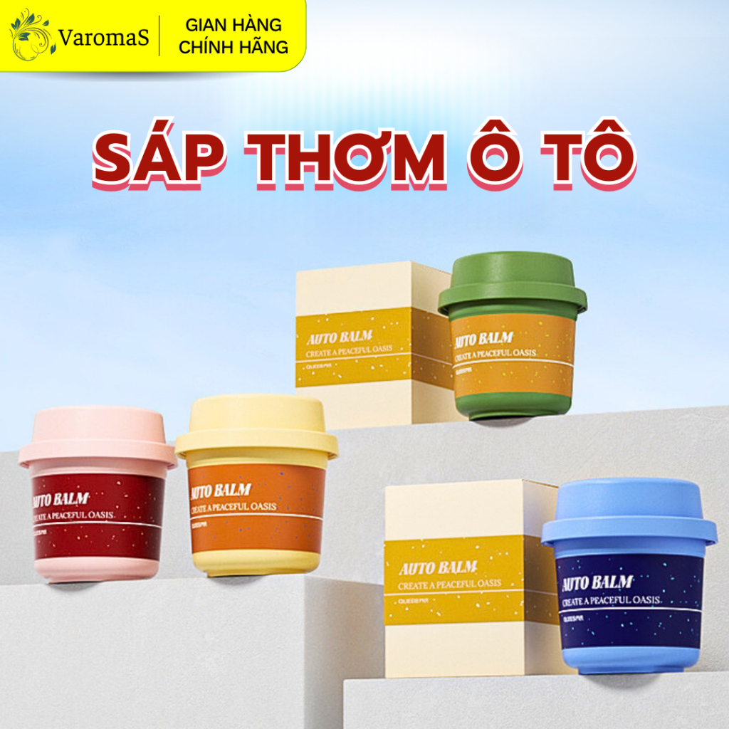 Sáp Thơm Ô Tô Varomas Khử Mùi, Chống Say Xe Hương Nước Hoa Thơm Trang Trí Xe Hơi Chất Lượng Cao ST25