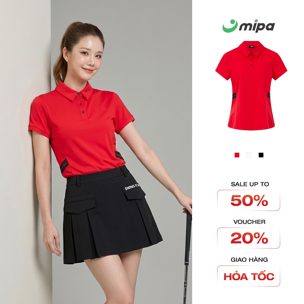 Áo phông polo nữ MIPA thời trang Golf Pickleball Tennis chất liệu mềm mại thoải mái chống tia UV Chloe Top
